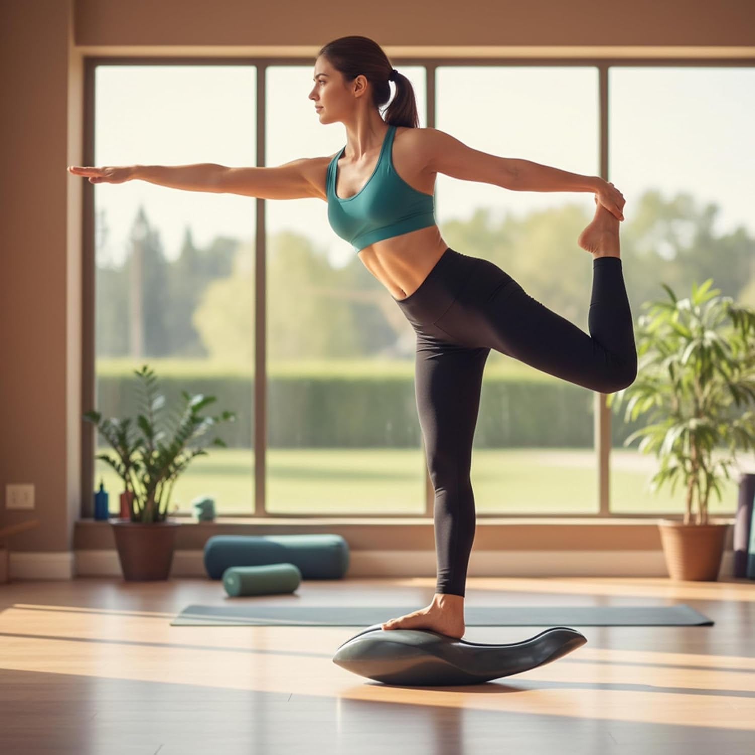 Spine Corrector Pilates,Dolphin-Shaped Oov Pilates Equipment for Home Studio Use,Fitness Training Tool for Spine Exercises, Balance, Core Strengthening